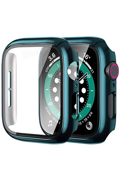 NovStrap Apple Watch Series 7 8 9 41mm Uyumlu Ekran Kasa Koruyucu Kapak Apple Watch 9 41mm 360 Koruma Kılıfı
