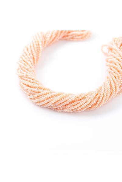 yfhobi 12 Dizi - Çek Kum Boncuğu, Takı Yapım Boncuğu, Pudra Pembe Renk