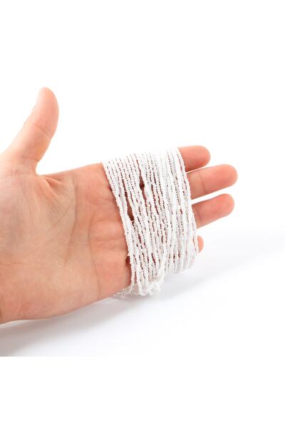 yfhobi 12 Dizi - Çek Kum Boncuğu, Takı Yapım Boncuğu, Inci Beyaz Renk