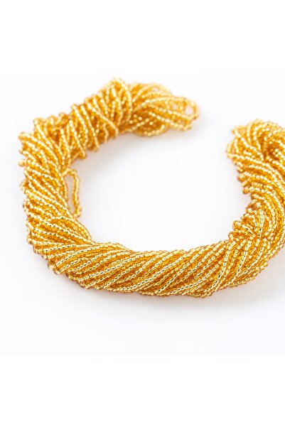 yfhobi 12 Dizi - Çek Kum Boncuğu, Takı Yapım Boncuğu, Kristal Sarı Renk