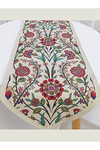 Körfez Kırlent Goblen Dokuma Kumaş Dekoratif Runner 40x140cm