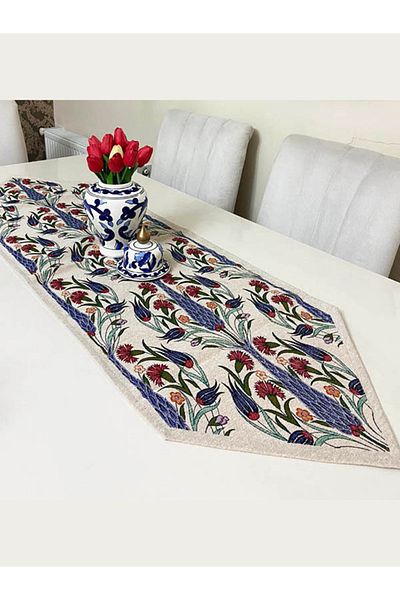Körfez Kırlent Tapestry Woven Fabric Decorative Runner 40x140cm