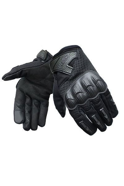 Vexo Stunt Black Motorcycle Gloves
