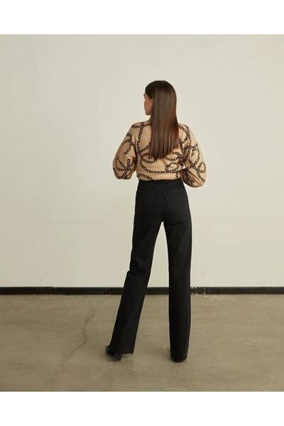 LİMABEL Andrea X Μαύρο ίσιο τζιν Γυναικείο Power Lycra Γυναικείο ψηλόμεσο