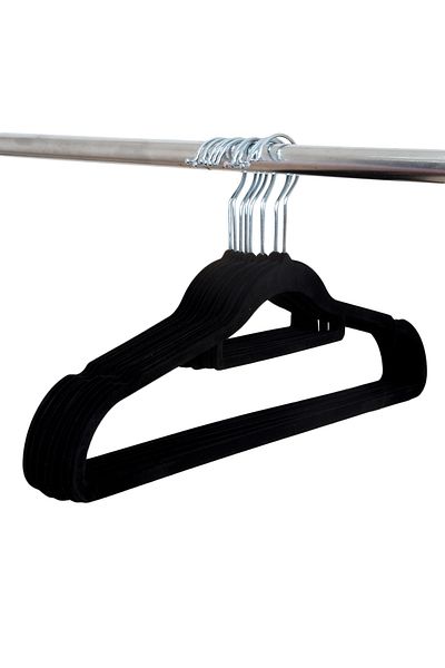 ROBEVE 10 Pcs Premium Velvet Hanger Pants Hanger Clothes Hanger Hanger High Quality Velvet Clothing Hanger