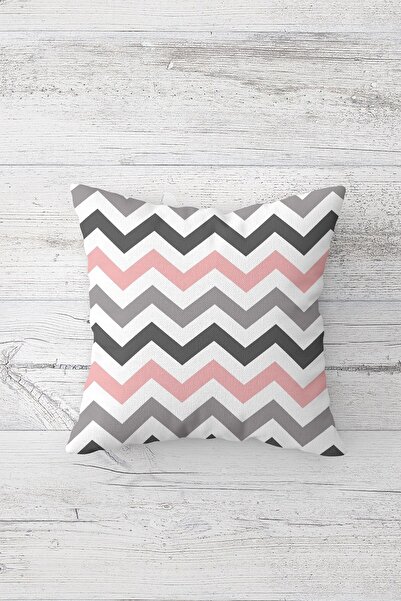 Pelangi غطاء وسادة ملون بنمط متعرج مطبوع على الوجهين مع سحاب مخفي وغطاء وسادة...