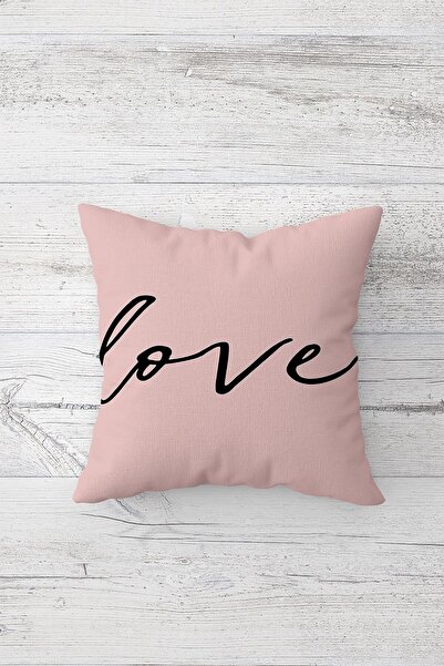 Pelangi غطاء وسادة مطبوع عليه عبارة "Love" على الوجهين بسحاب مخفي، غطاء وسادة...