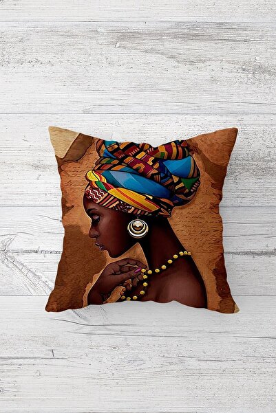 Pelangi المرأة الأفريقية العرقية الطيور مزدوجة الجانب مطبوعة مخفي انغلق وسادة...