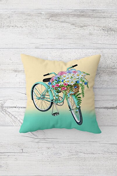 Pelangi غطاء وسادة بسحاب مخفي مزدوج الجوانب مزين بالزهور بتصميم عتيق، غطاء وس...