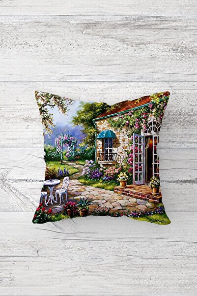 Pelangi غطاء وسادة بسحاب مخفي مطبوع على الوجهين من Garden of Dreams، غطاء وسا...