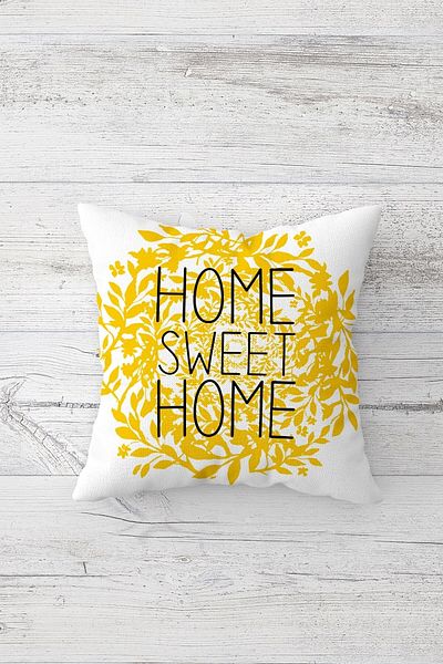 Latibule Double Sided Printed Hidden Zippered Decorative Pillow Case Throw Pillow Cover Seat Pillow Case