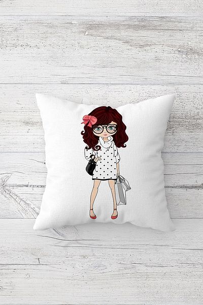 linazaitun One Side Printed Hidden Zipper Decorative Pillowcase Throw Pillow Case Seat Pillowcase