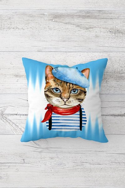 linazaitun One Side Printed Hidden Zipper Decorative Pillowcase Throw Pillow ...