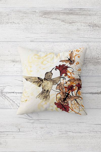 linazaitun One Side Printed Hidden Zipper Decorative Pillowcase Throw Pillow Case Seat Pillowcase