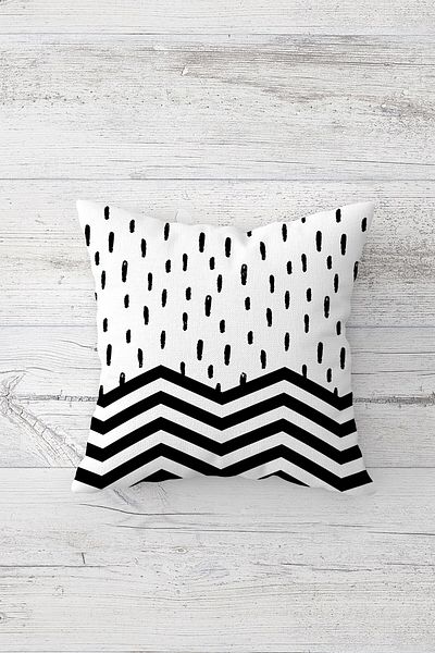 linazaitun One Side Printed Hidden Zipper Decorative Pillowcase Throw Pillow Case Seat Pillowcase
