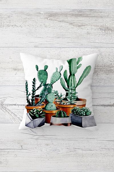 linazaitun One Side Printed Hidden Zipper Decorative Pillowcase Throw Pillow Case Seat Pillowcase