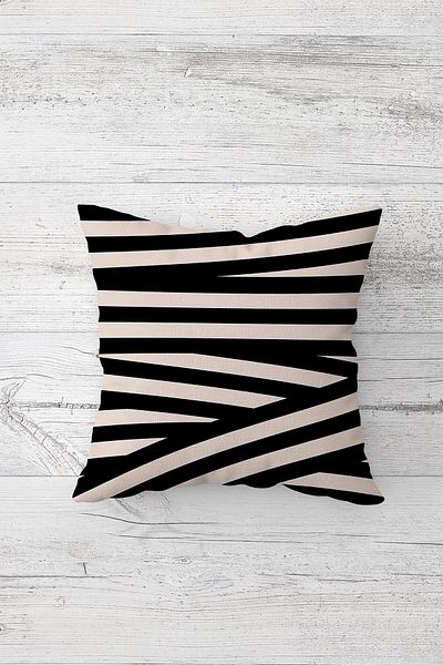 Lina One Side Printed Hidden Zipper Decorative Pillowcase Throw Pillow Case Seat Pillowcase