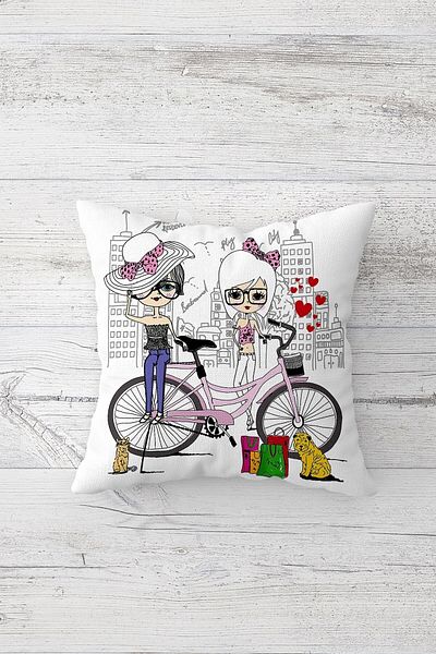 linazaitun One Side Printed Hidden Zipper Decorative Pillowcase Throw Pillow Case Seat Pillowcase