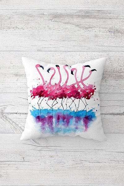 linazaitun One Side Printed Hidden Zipper Decorative Pillowcase Throw Pillow Case Seat Pillowcase
