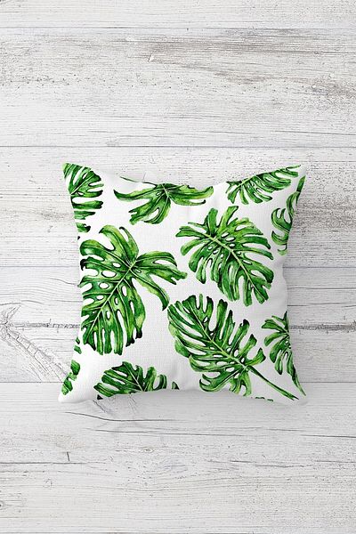 linazaitun One Side Printed Hidden Zipper Decorative Pillowcase Throw Pillow Case Seat Pillowcase