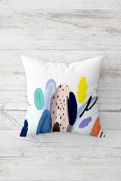 linazaitun One Side Printed Hidden Zipper Decorative Pillowcase Throw Pillow Case Seat Pillowcase