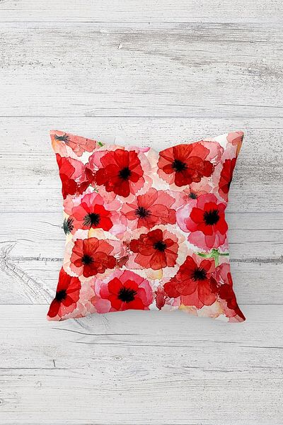 linazaitun One Side Printed Hidden Zipper Decorative Pillowcase Throw Pillow Case Seat Pillowcase