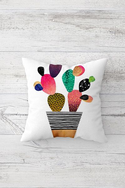 linazaitun One Side Printed Hidden Zipper Decorative Pillowcase Throw Pillow Case Seat Pillowcase