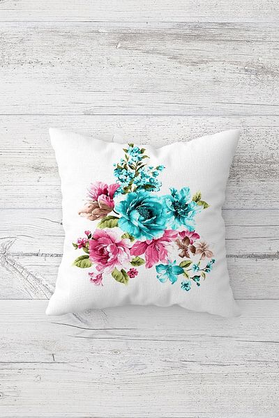 linazaitun One Side Printed Hidden Zipper Decorative Pillowcase Throw Pillow Case Seat Pillowcase