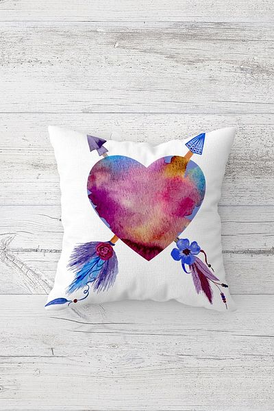 linazaitun One Side Printed Hidden Zipper Decorative Pillowcase Throw Pillow Case Seat Pillowcase