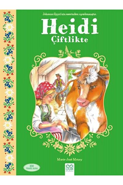 1001 Çiçek Kitaplar Heidi Çiftlikte - Marie-jose Maury