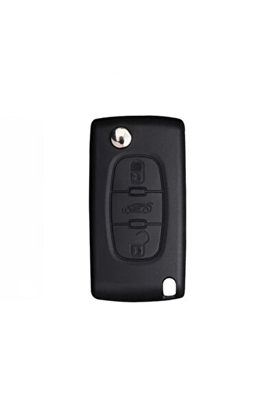 AYZ GARAGE Peugeot-citroen (3 butoane) husă gri din material TPU pentru chei