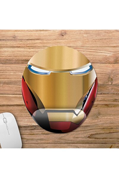 Pixxa Iron Man / Iron Man model podloge za miša sa podrškom za zglob - 1 ovalna