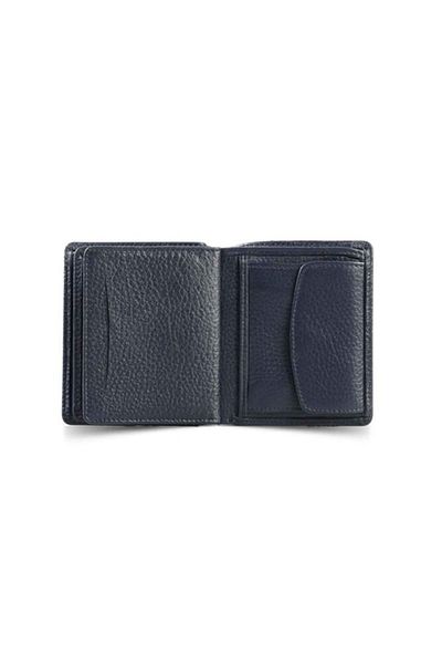 GUARD Ανδρικό πορτοφόλι Navy Blue - Διπλό Πισότ, Θήκη νομισμάτων