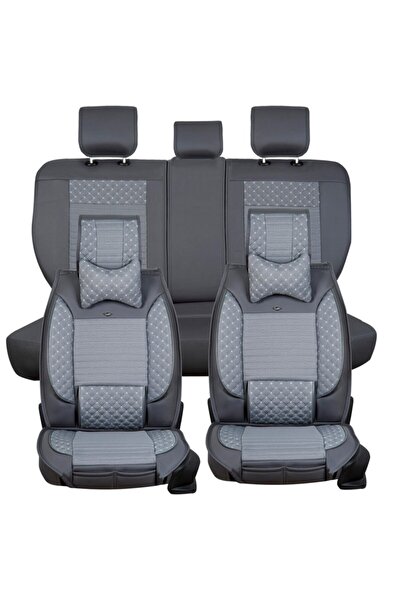 EGEMENOTO مجموعة غطاء مقعد السيارة الأمامي/الخلفي من الجلد الفاخر لكيا فينجا