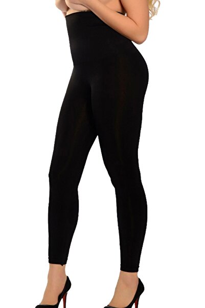 TİSTA Жіночі чорні ущільнювальні легінси-корсет