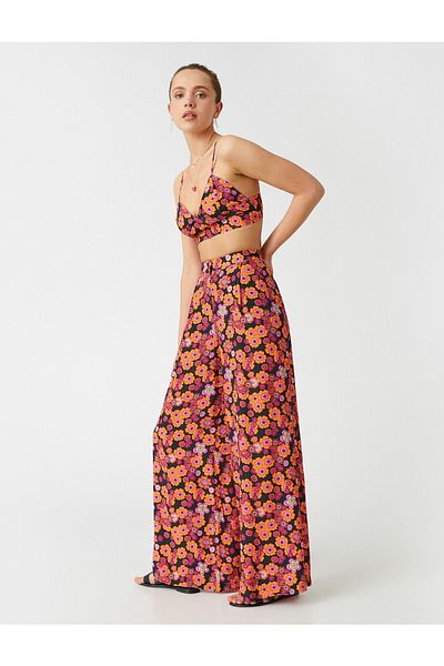 Koton Geblümte Palazzo-Hose