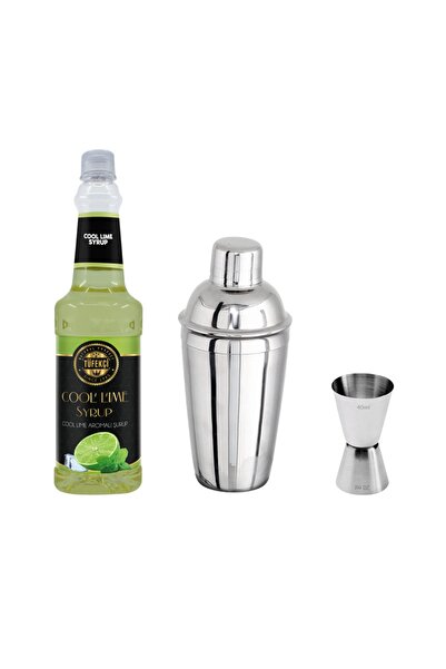 By Tüfekçi Cool Lime Kokteyl Şurubu Ve Kokteyl Seti Avantajlı Paket