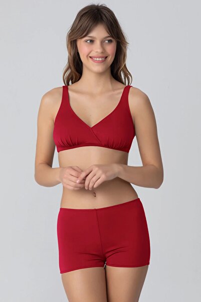 Kom Eldora Düz Renk Sortlu Bikini