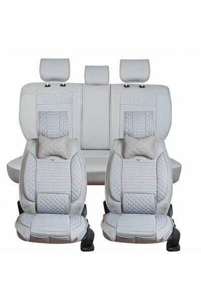 ACKSTORE غطاء مقعد سيارة جلدي فاخر متوافق مع سوزوكي سويفت، مجموعة أمامية/خلفي...