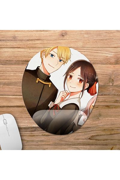 Pixxa Kaguya-sama: Love Is War نموذج لوحة الماوس المدعومة للمعصم - 1 بيضاوي