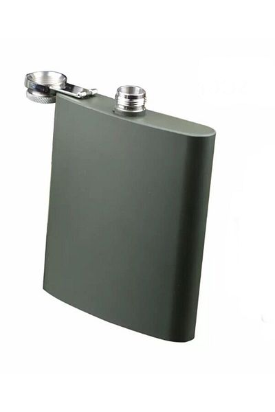 HEDİYE FİKRİ Stainless Steel Hip Flask 8 oz
