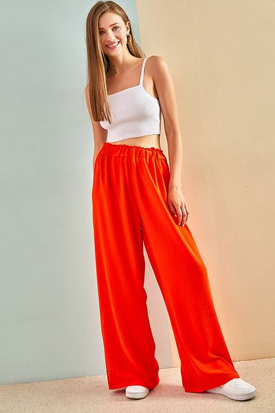 Bianco Lucci Women's Ayrobin Elastic Waist Trousers 15160