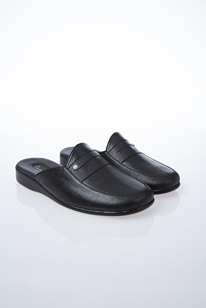 Pierre Cardin ® |   Pc-0288 - 3309 Παντόφλες ανδρικές από γνήσιο δέρμα μαύρες, δώρο για τον γαμπρό