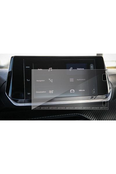 ael-tech Peugeot 208 Navigation 7 Inch Power and USB Port Screen Compatible Nano Screen Protector