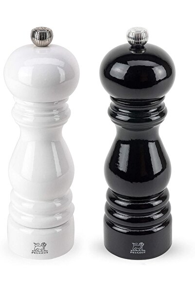Peugeot 097scr227346 Paris Tuz Ve Karabiber Değirmeni Siyah Beyaz 2'li Set 18cm