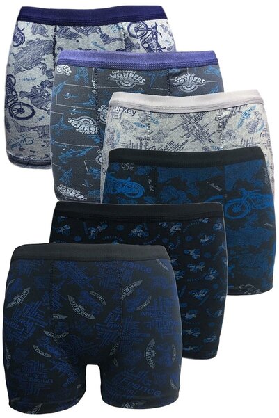 CUBBUX Boxer din bumbac pieptănat pentru băieți 6 bucăți - culori mixte