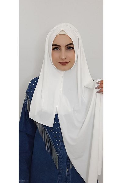erasra class شال جاهز برباط لون إكرو