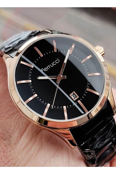 Ferrucci Ferucci 30 Mt Waterproof Steel Cord Men's Wristwatch Frc-25-a