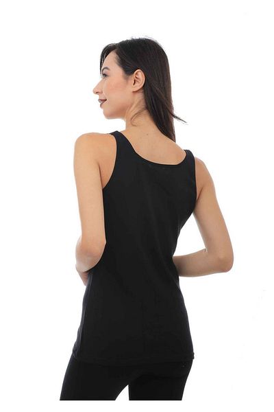 Tutku Tricou damă jacquard cu bretele late 201 - negru