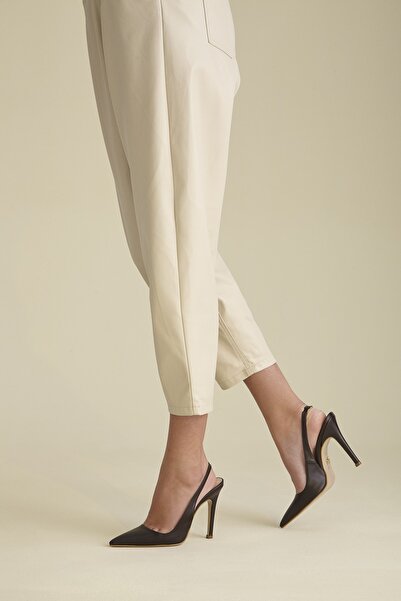 AYAKKABI PRENSİ Дамски обувки на висок ток Monica Stiletto, кафяви матови, 10 см